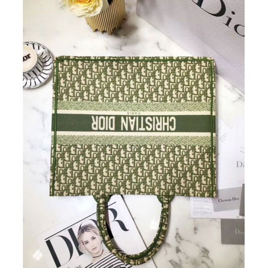 Imitazione Borse Christian Dior Book Tote M1286 verde Dupe Perfetta Cloni Firmate Imitazione Borse Christian Dior Book Tote M1286 verde imitazioni