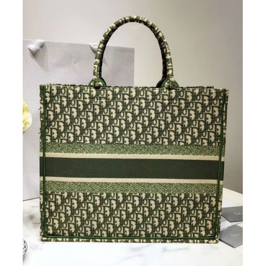 Imitazione Borse Christian Dior Book Tote M1286 verde Dupe Perfetta Cloni Firmate Imitazione Borse Christian Dior Book Tote M1286 verde imitazioni