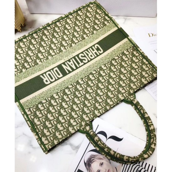 Imitazione Borse Christian Dior Book Tote M1286 verde Dupe Perfetta Cloni Firmate Imitazione Borse Christian Dior Book Tote M1286 verde imitazioni