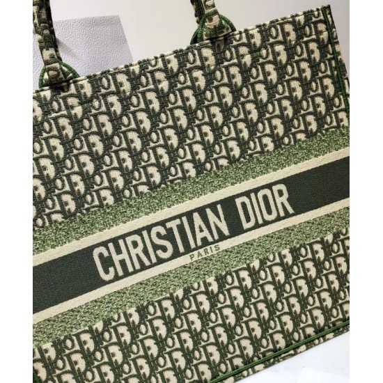 Imitazione Borse Christian Dior Book Tote M1286 verde Dupe Perfetta Cloni Firmate Imitazione Borse Christian Dior Book Tote M1286 verde imitazioni