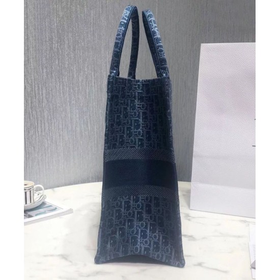 Borse Christian Dior Book Tote M1286 Blu Dupe Perfetta Cloni Firmate Borse Christian Dior Book Tote M1286 Blu imitazioni