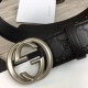 Replica Cintura Signature uomo con fibbia a G Black 411924 Hardware argento Outlet Cintura Signature uomo con fibbia a G Black 411924 Hardware argento imitazioni perfette
