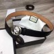Replica Cinture uomo con fibbia doppia G, hardware argento 4 cm Outlet Cinture uomo con fibbia doppia G, hardware argento 4 cm imitazioni perfette