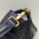 Replica Borsa baguette grande con logo FF nera Outlet Borsa baguette grande con logo FF nera imitazioni perfette