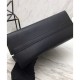 Borsa a mano monocromatica Saffiano Prada nera Borsa a mano monocromatica Saffiano Prada nera
