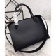Borsa a mano monocromatica Saffiano Prada nera Borsa a mano monocromatica Saffiano Prada nera