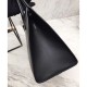 Borsa a mano monocromatica Saffiano Prada nera Borsa a mano monocromatica Saffiano Prada nera