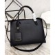 Borsa a mano monocromatica Saffiano Prada nera Borsa a mano monocromatica Saffiano Prada nera