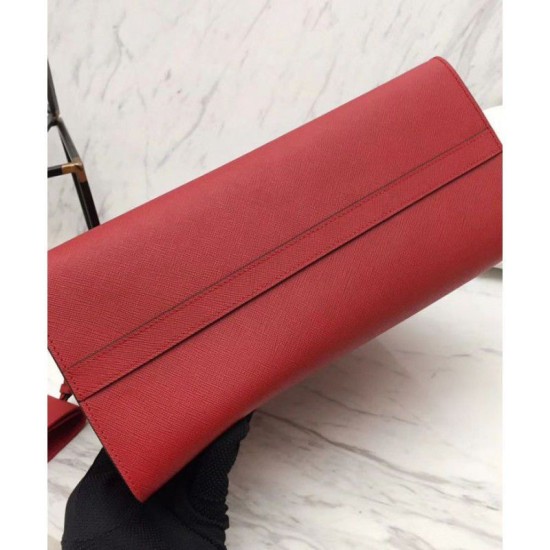 Borse a tracolla Prada Monochrome saffiano rossa Borse a tracolla Prada Monochrome saffiano rossa