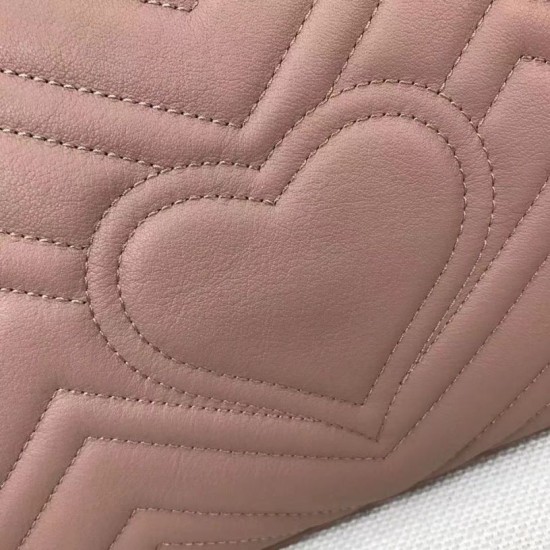Borse A Tracolla GG Marmont Medium Matelassé 443496 Rosa nudo Borse A Tracolla GG Marmont Medium Matelassé 443496 Rosa nudo