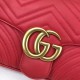 Borse A Tracolla GG Marmont Medium Matelassé 443496 Rosso Borse A Tracolla GG Marmont Medium Matelassé 443496 Rosso