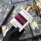 Riproduzione Fedele replica Ophidia GG Card Case 523155 Bianco imitazioni Replica Alta Qualità Ophidia GG Card Case 523155 Bianco