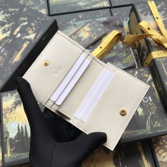 Riproduzione Fedele replica Ophidia GG Card Case 523155 Bianco imitazioni Replica Alta Qualità Ophidia GG Card Case 523155 Bianco