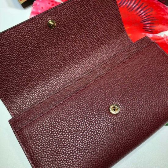 Replica Alta Qualità Portafoglio Zumi continental in pelle granulosa 573612 rosso