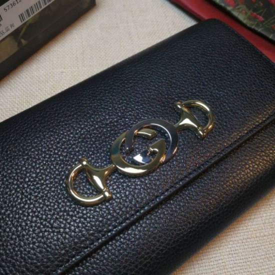 Riproduzione Fedele Portafoglio Zumi Continental in pelle granulosa 573612 nero imitazioni Replica Alta Qualità Portafoglio Zumi Continental in pelle granulosa 573612 nero