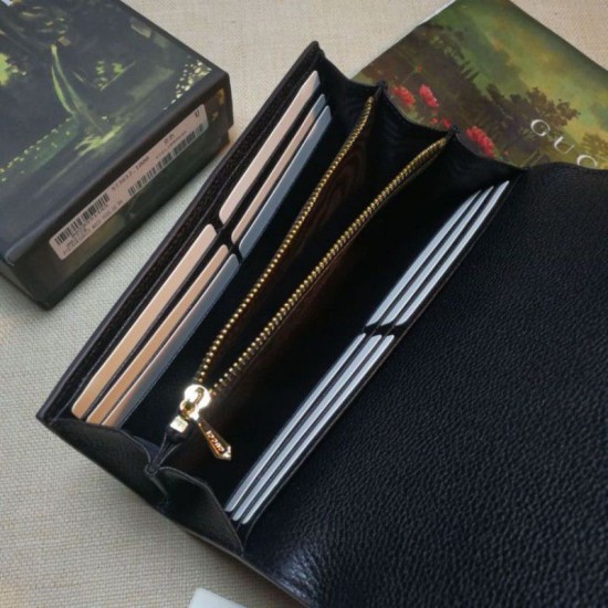 Riproduzione Fedele Portafoglio Zumi Continental in pelle granulosa 573612 nero imitazioni Replica Alta Qualità Portafoglio Zumi Continental in pelle granulosa 573612 nero