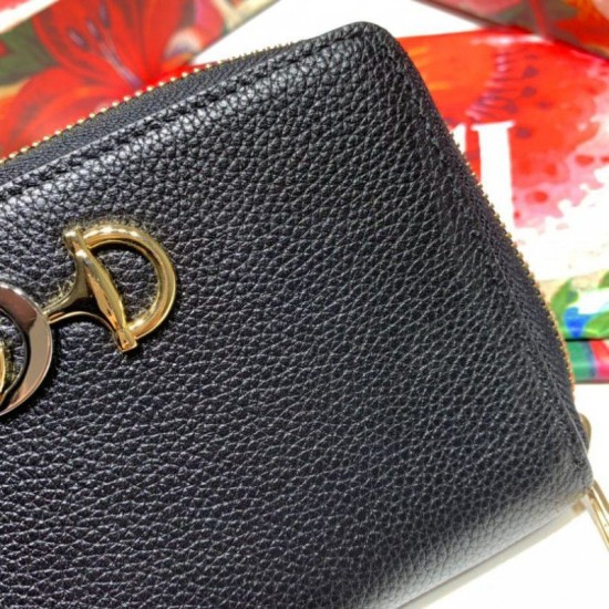 Replica Borsa Portafoglio Zumi in pelle granulosa con cerniera 570661 nero Outlet replica Portafoglio Zumi in pelle granulosa con cerniera 570661 nero imitazioni perfette