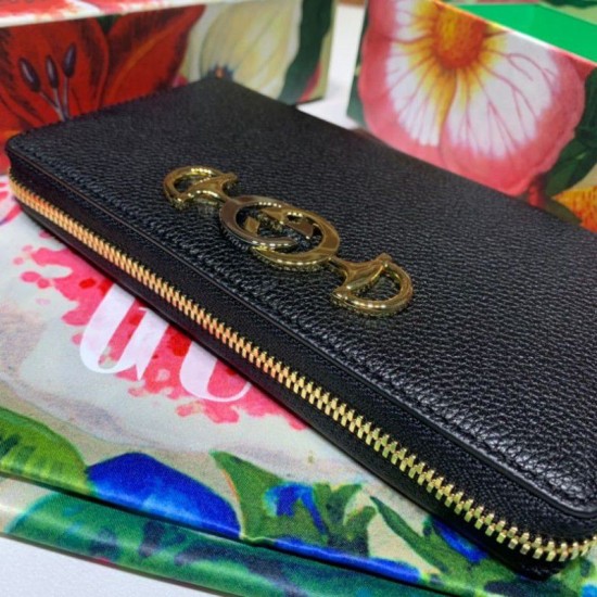 Replica Borsa Portafoglio Zumi in pelle granulosa con cerniera 570661 nero Outlet replica Portafoglio Zumi in pelle granulosa con cerniera 570661 nero imitazioni perfette