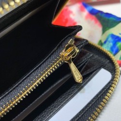Replica Borsa Portafoglio Zumi in pelle granulosa con cerniera 570661 nero Outlet replica Portafoglio Zumi in pelle granulosa con cerniera 570661 nero imitazioni perfette