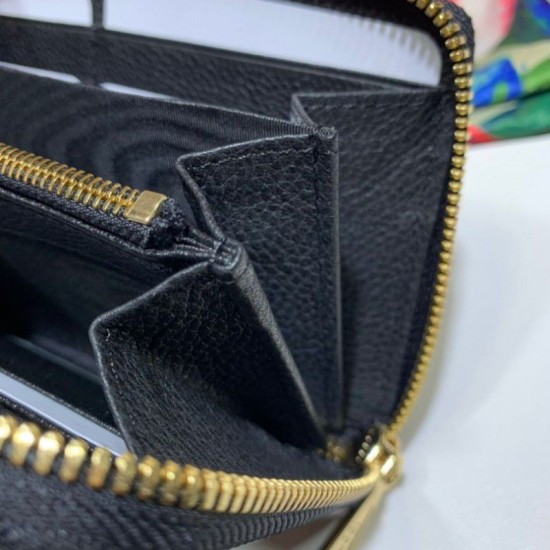 Replica Borsa Portafoglio Zumi in pelle granulosa con cerniera 570661 nero Outlet replica Portafoglio Zumi in pelle granulosa con cerniera 570661 nero imitazioni perfette