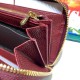 Replica Portafoglio Zumi in pelle granulosa con cerniera 570661 rosso Outlet Portafoglio Zumi in pelle granulosa con cerniera 570661 rosso imitazioni perfette