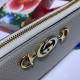 Alta gamma replica imitazione Portafoglio Zumi in pelle granulosa con cerniera 570661 bianco imitazioni perfette