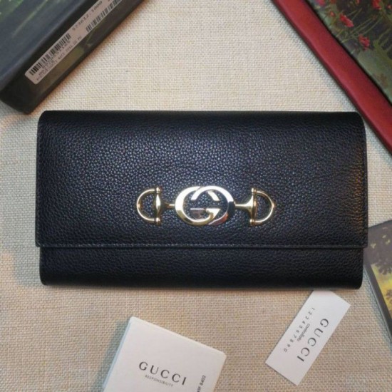Riproduzione Fedele Portafoglio Zumi Continental in pelle granulosa 573612 nero imitazioni Replica Alta Qualità Portafoglio Zumi Continental in pelle granulosa 573612 nero