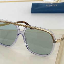Dupe GG0200S Occhiali da sole quadrati Glod / Blu imitazioni perfette Replica GG0200S Occhiali da sole quadrati Glod / Blu Griffate