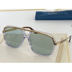 GG0200S Occhiali da sole quadrati Glod / Blu GG0200S Occhiali da sole quadrati Glod / Blu