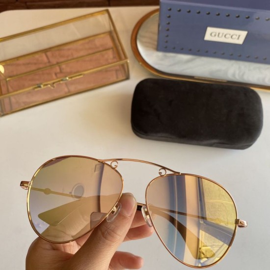 Dupe GG0223S Sunglass Glod / Brown imitazioni perfette Replica GG0223S Sunglass Glod / Brown Griffate