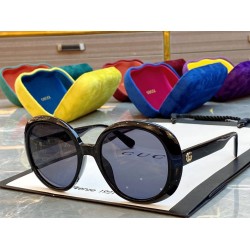 GG0712SA Occhiali da sole retrò Nero