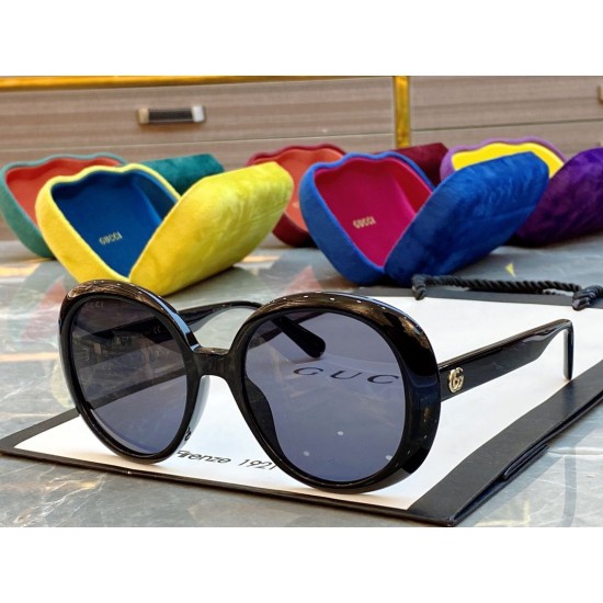 Dupe GG0712SA Occhiali da sole retrò Nero imitazioni perfette Replica GG0712SA Occhiali da sole retrò Nero Griffate