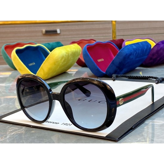 Dupe GG0713SA Occhiali da sole retrò doppia GG Nero imitazioni perfette Replica GG0713SA Occhiali da sole retrò doppia GG Nero Griffate