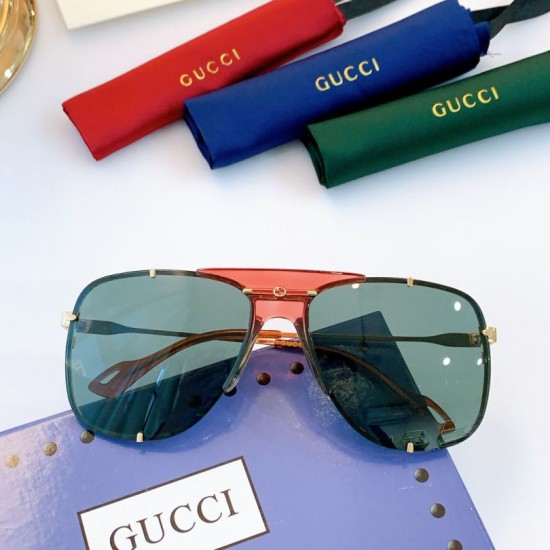 Dupe GG0739S rotonda telaio Sunglass verde imitazioni perfette Replica GG0739S rotonda telaio Sunglass verde Griffate