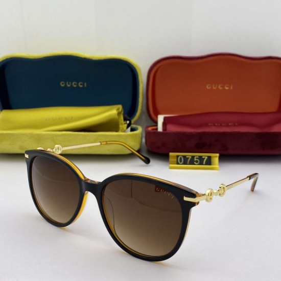 Dupe GG0757 Round Frame Sunglass Brown imitazioni perfette Replica GG0757 Round Frame Sunglass Brown Griffate