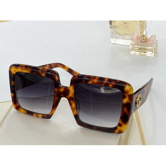 Dupe Occhiali da sole quadrati GG0783S Nero imitazioni perfette Replica Occhiali da sole quadrati GG0783S Nero Griffate