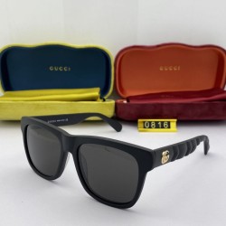 Dupe Occhiali da sole rotondi GG0816 Nero imitazioni perfette Replica Occhiali da sole rotondi GG0816 Nero Griffate
