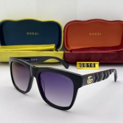 Dupe Occhiali da sole rotondi GG0816 Nero / grigi imitazioni perfette Replica Occhiali da sole rotondi GG0816 Nero / grigi Griffate