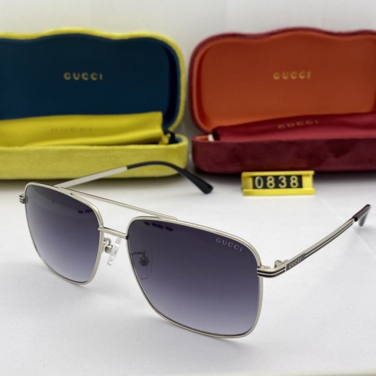 Dupe GG0838 occhiali da sole grigio / argento imitazioni perfette Replica GG0838 occhiali da sole grigio / argento Griffate