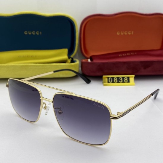 Dupe GG0838 occhiali da sole grigio / oro imitazioni perfette Replica GG0838 occhiali da sole grigio / oro Griffate