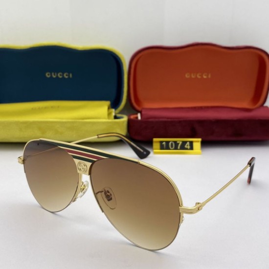 Dupe GG1074 Round Frame Sunglass Brown imitazioni perfette Replica GG1074 Round Frame Sunglass Brown Griffate