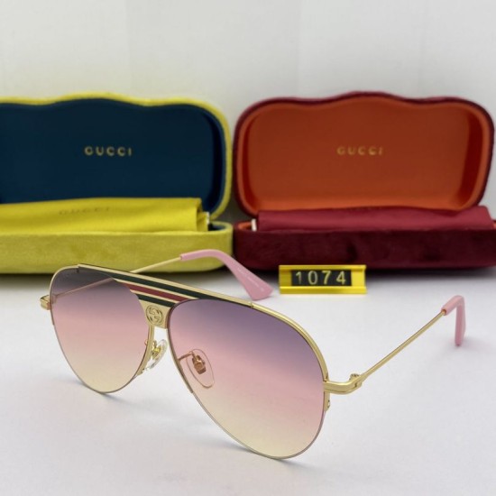 Dupe GG1074 Round Frame Sunglass Pink imitazioni perfette Replica GG1074 Round Frame Sunglass Pink Griffate