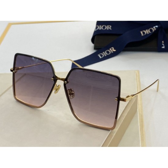 Dupe Occhiali da sole quadrati sfumati Dior marrone chiaro imitazioni perfette Replica Occhiali da sole quadrati sfumati Dior marrone chiaro Griffate