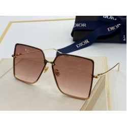 Occhiali da sole quadrati sfumati Dior marrone chiaro Occhiali da sole quadrati sfumati Dior marrone chiaro
