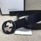 Replica Cintura in pelle con fibbia G doppia incisione 368186 Outlet Cintura in pelle con fibbia G doppia incisione 368186 imitazioni perfette