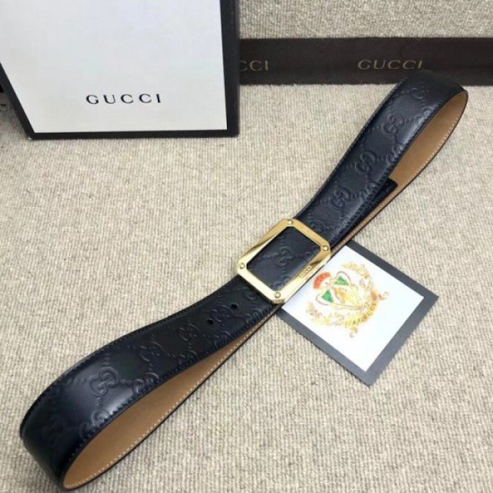 Replica Alta gamma Cintura in pelle Signature nera 403941 Outlet Alta gamma replica Cintura in pelle Signature nera 403941 imitazioni perfette