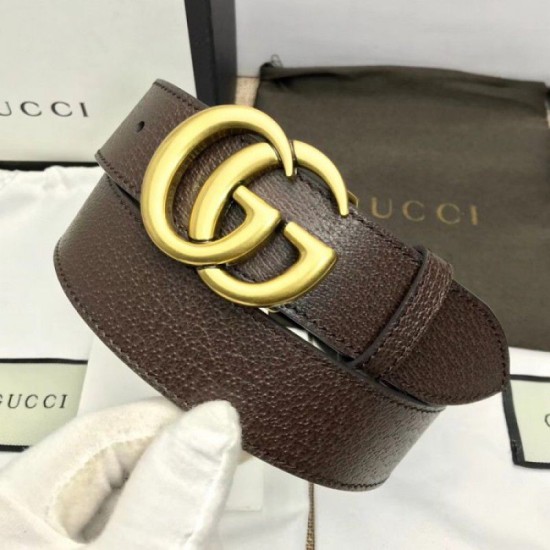 Replica Cintura in pelle con fibbia Double G marrone 406831 Outlet Cintura in pelle con fibbia Double G marrone 406831 imitazioni perfette