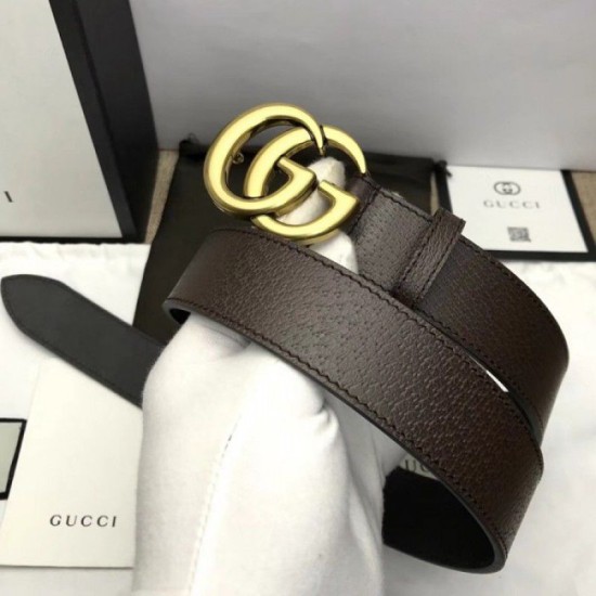 Replica Cintura in pelle con fibbia Double G marrone 406831 Outlet Cintura in pelle con fibbia Double G marrone 406831 imitazioni perfette