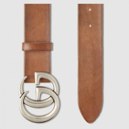 Replica Alta gamma Cintura in pelle con fibbia doppia G in pelle 406831 Outlet Alta gamma replica Cintura in pelle con fibbia doppia G in pelle 406831 imitazioni perfette