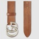 Replica Alta gamma Cintura in pelle con fibbia doppia G in pelle 406831 Outlet Alta gamma replica Cintura in pelle con fibbia doppia G in pelle 406831 imitazioni perfette
